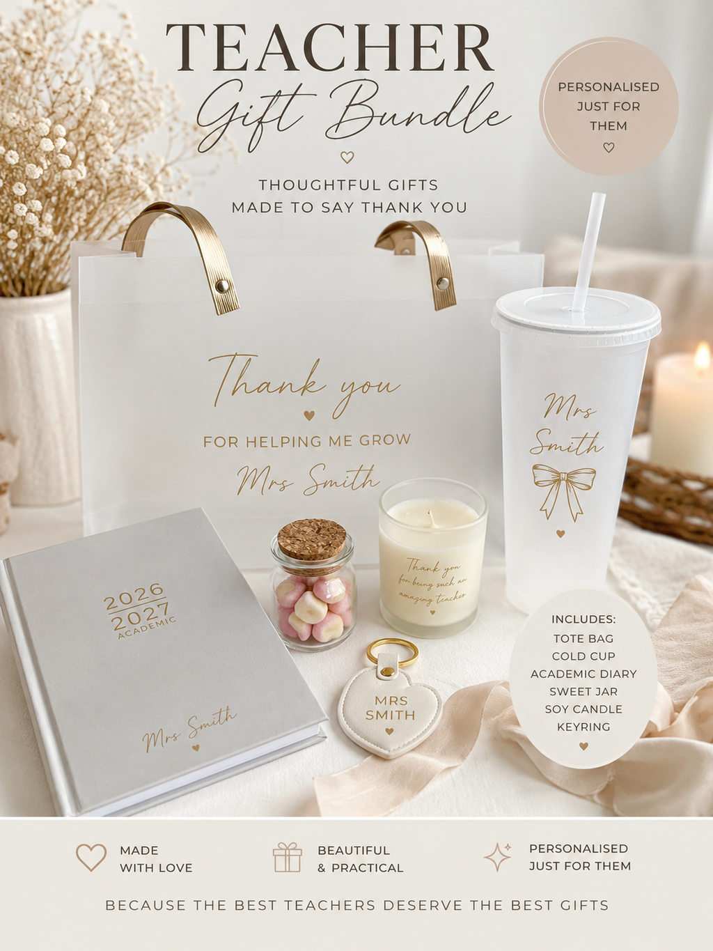 Personalised Teacher Gift Bundle